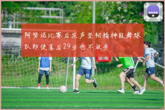 阿努诺比赛后发声坚韧精神鼓舞球队即使落后29分也不放弃